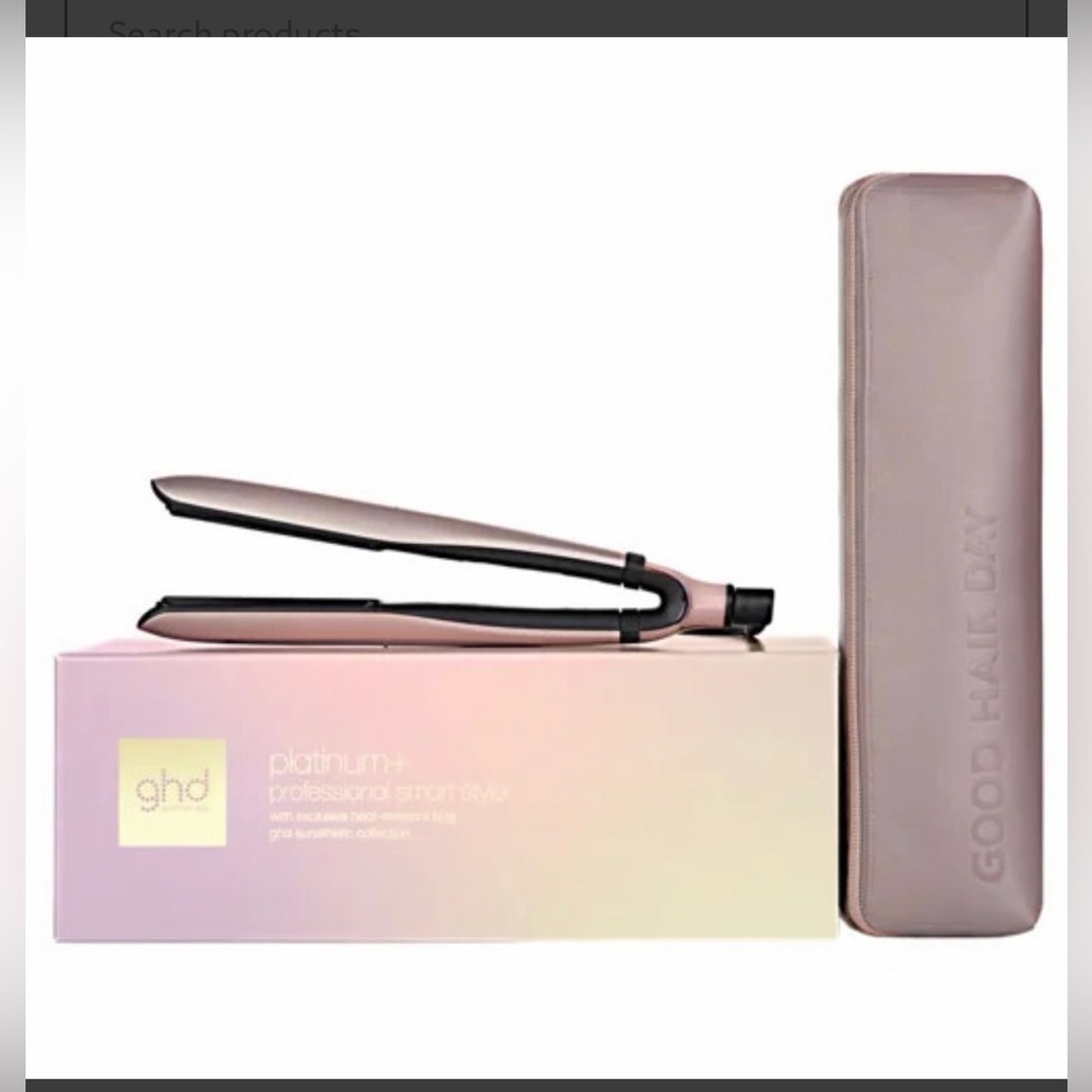 GHD Platinum+ Hair Straightener | Sun-kissed bronze special ed. w/heat mat